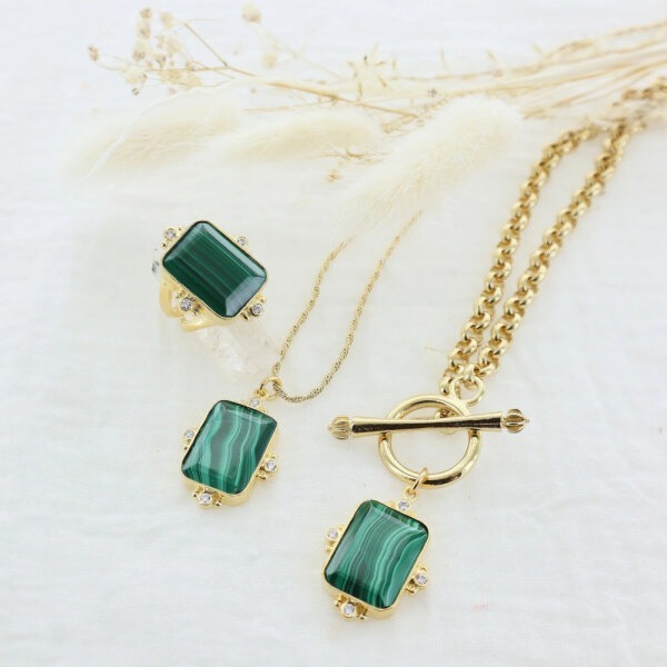 Collier Norah Malachite