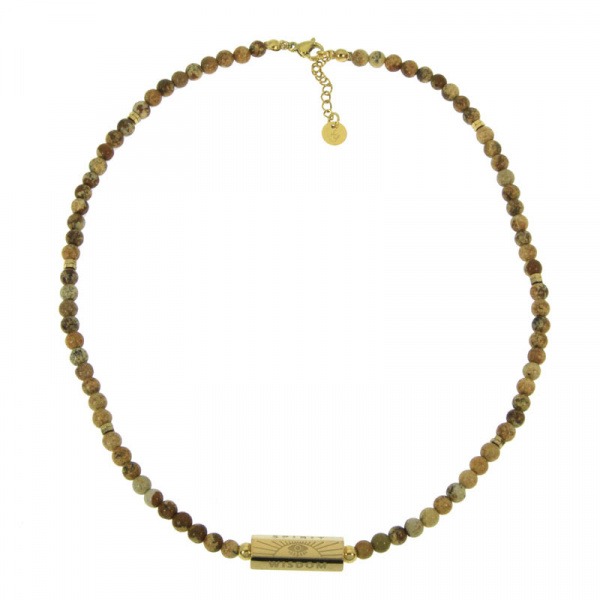 Collier Léo jaspe