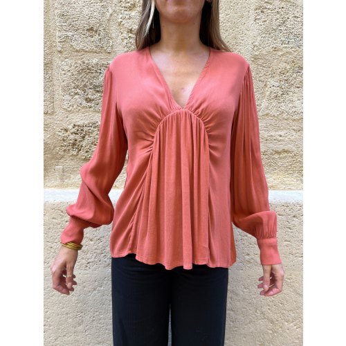 Blouse Chloé terracotta Même Road