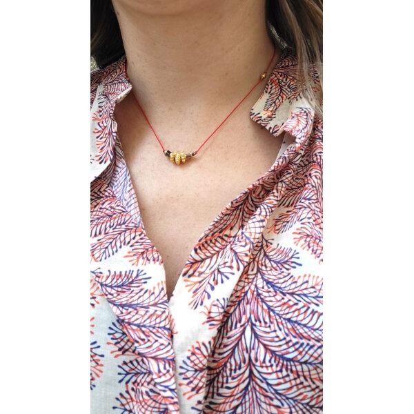 collier Gemma rouge