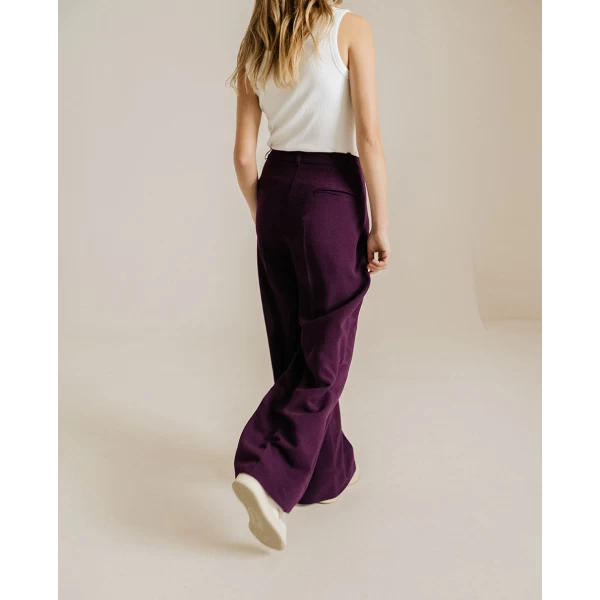 pantalon Upton aubergine