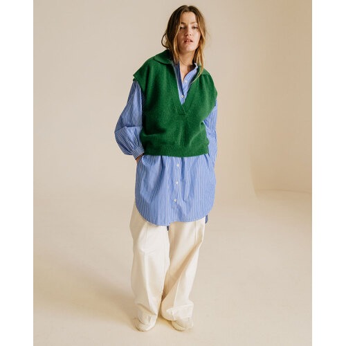 Pull Uxue vert sapin