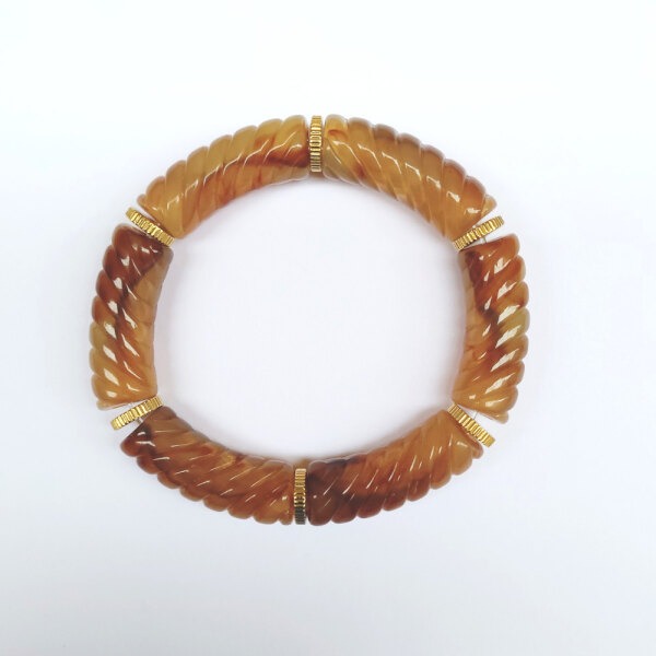 Bracelet Masha striés marron