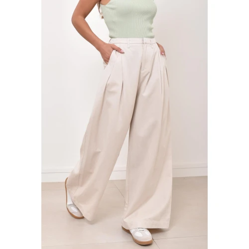 Pantalon Tencel écru