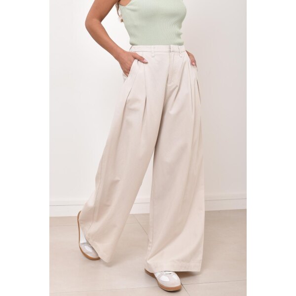 Pantalon Tencel écru