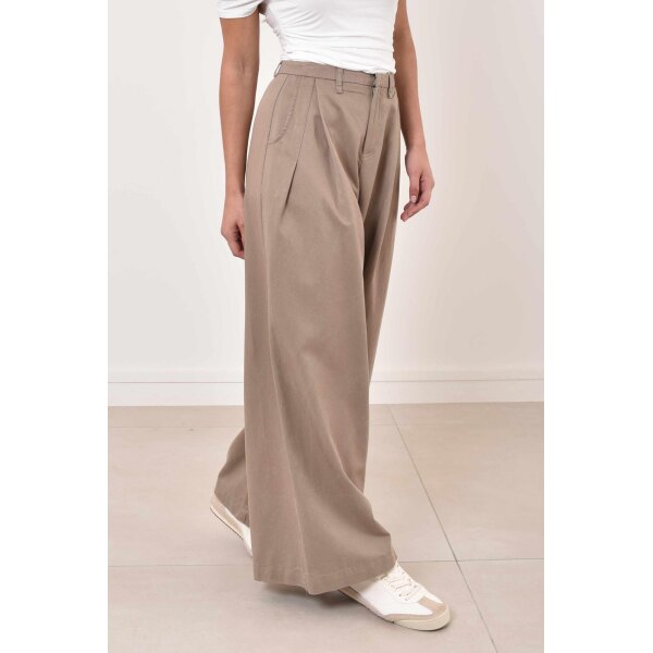 Pantalon Tencel taupe