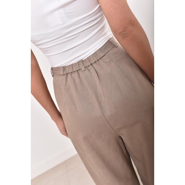 Pantalon Tencel taupe